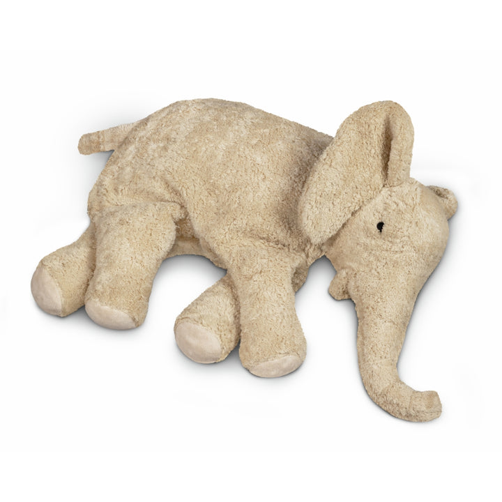 SENGER Cuddly Animal - Large Elephant - Linen - Removable Heat/Cool Pack - Natural Organic Soft Toy - Online, Australia