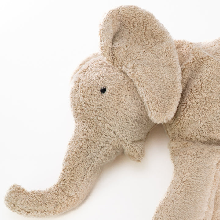 SENGER Cuddly Animal - Large Elephant - Linen - Removable Heat/Cool Pack - Natural Organic Soft Toy - Online, Australia