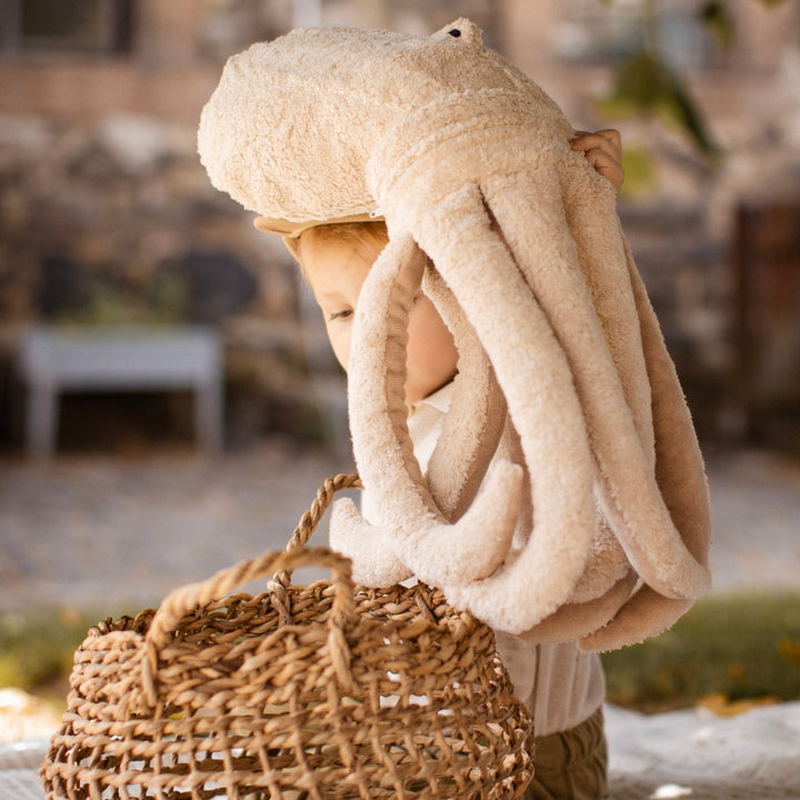 SENGER Cuddly Animal - Large Octopus - Powder - Removable Heat/Cool Pack Natural Organic Soft Toys - Online, Australia