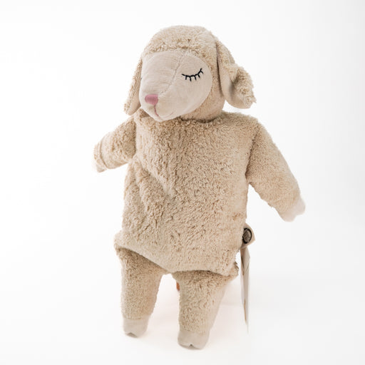 SENGER Cuddly Animal - Large Sheep - Linen - Removable Heat/Cool Pack - Natural Organic Soft Toy - Online, Australia
