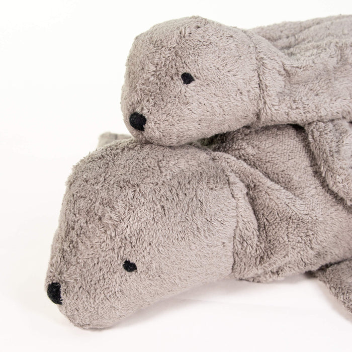 SENGER Cuddly Animal - Seal Large Grey Vegan w removable Heat/Cool Pack, Australia
