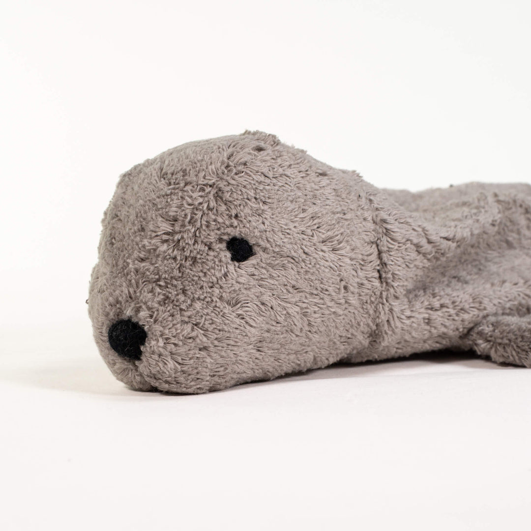 SENGER Cuddly Animal - Seal Small Grey Vegan w removable Heat/Cool Pack, Australia