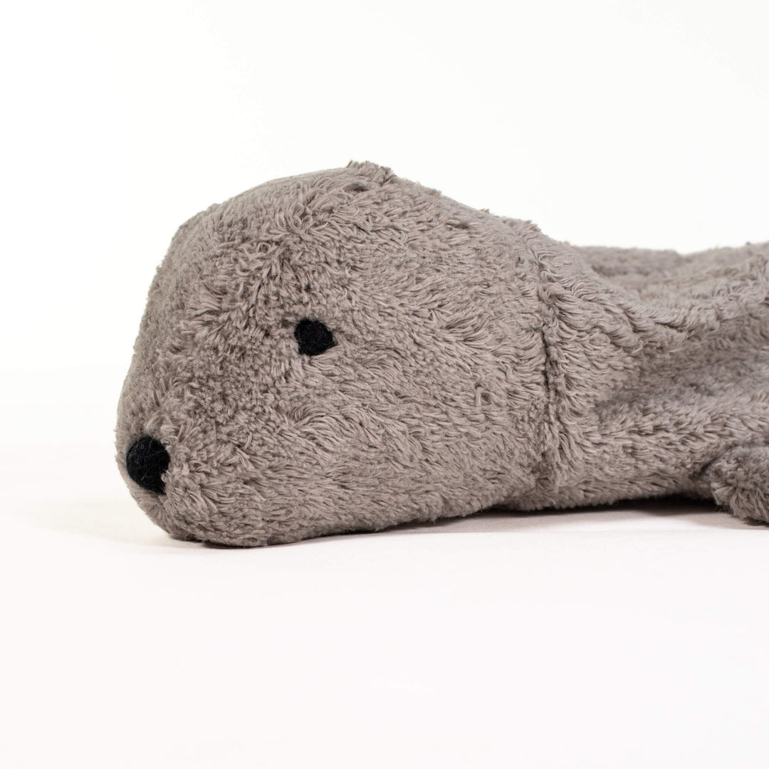 SENGER Cuddly Animal - Seal Small Grey Vegan w removable Heat/Cool Pack, Australia