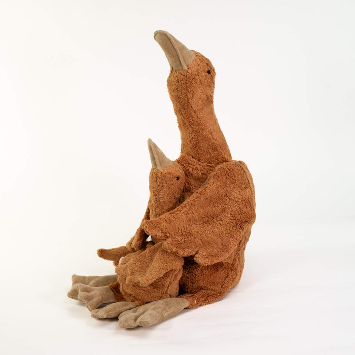 SENGER Cuddly Animal - Goose Large Rust w removable Heat/Cool Pack, Australia