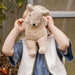 SENGER Cuddly Animal - Small Bear - Linen - Removable Heat/Cool Pack - Natural Organic Soft Toy - Online, Australia
