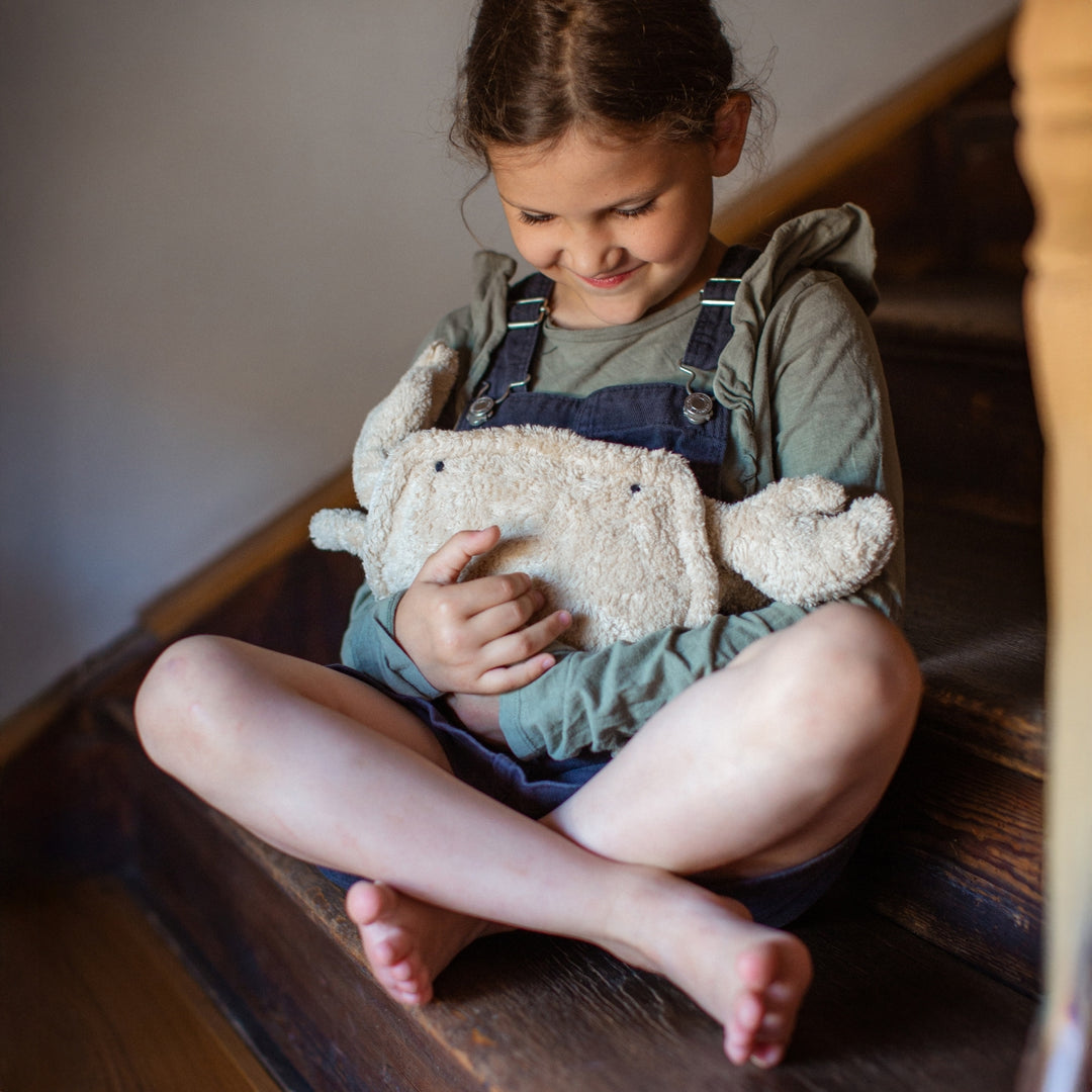 SENGER Cuddly Animal - Small - Cuddly Animal Crab - Linen - Removable Heat/Cool Pack Natural Organic Soft Toys - Online, Australia
