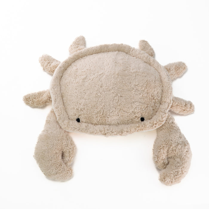 SENGER Cuddly Animal - Small - Cuddly Animal Crab - Linen - Removable Heat/Cool Pack Natural Organic Soft Toys - Online, Australia