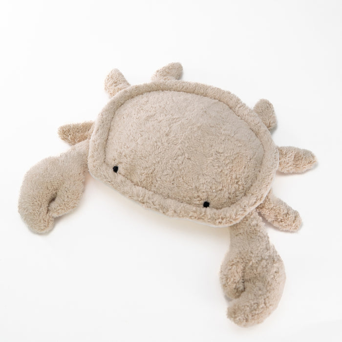 SENGER Cuddly Animal - Small - Cuddly Animal Crab - Linen - Removable Heat/Cool Pack Natural Organic Soft Toys - Online, Australia