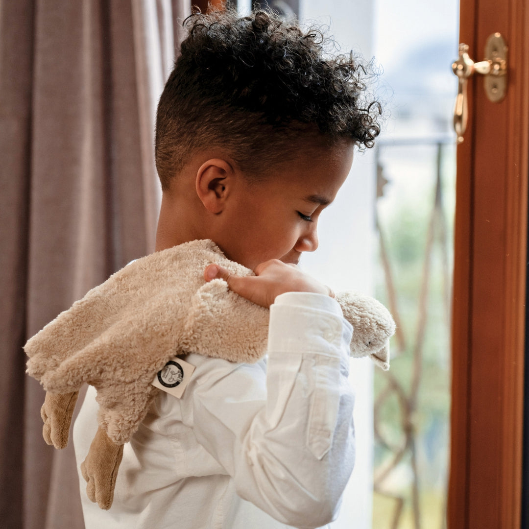 SENGER Cuddly Animal - Small Goose - Linen - Removable Heat/Cool Pack - Natural Organic Soft Toy - Online, Australia