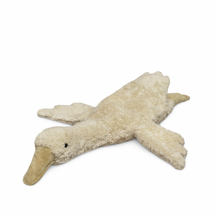 SENGER Cuddly Animal - Small Goose - Linen - Removable Heat/Cool Pack - Natural Organic Soft Toy - Online, Australia