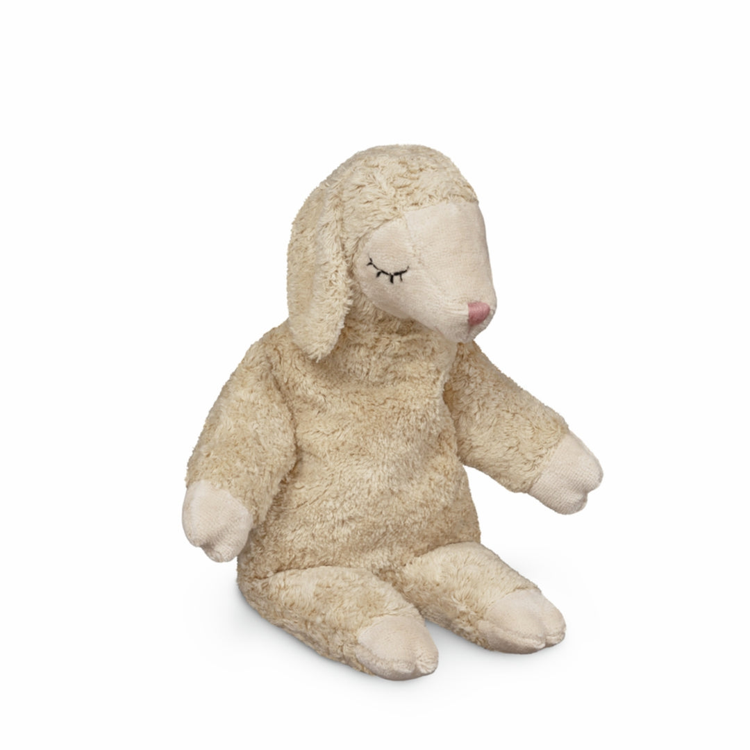 SENGER Cuddly Animal - Small Sheep - Linen - Removable Heat/Cool Pack - Natural Organic Soft Toy - Online, Australia