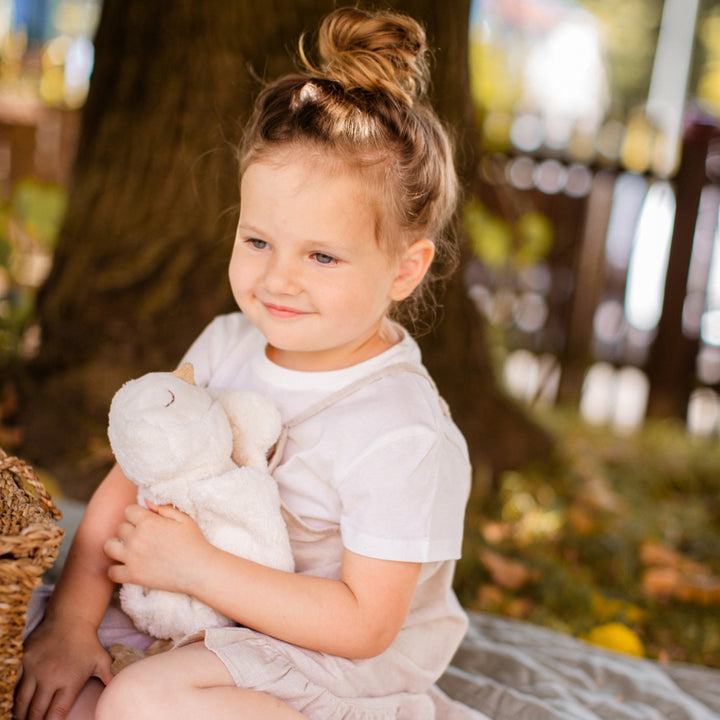 SENGER Cuddly Animal - Small - Snowy Owl - Removable Heat/Cool Pack Natural Organic Soft Toys - Online, Australia