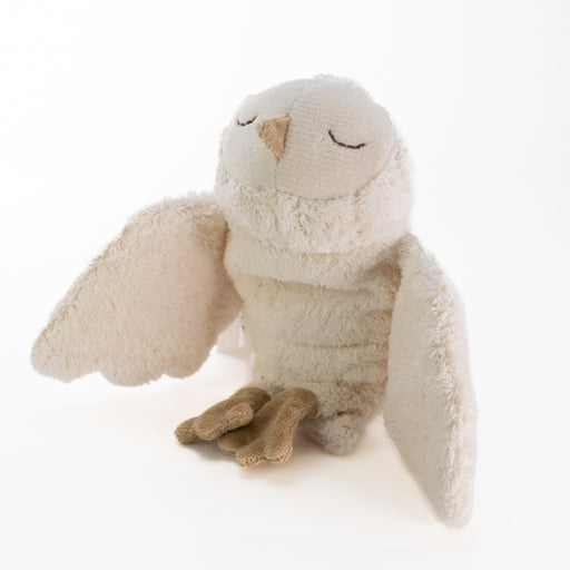 SENGER Cuddly Animal - Small - Snowy Owl - Removable Heat/Cool Pack Natural Organic Soft Toys - Online, Australia