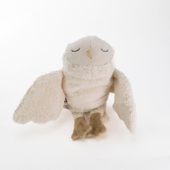 SENGER Cuddly Animal - Small - Snowy Owl - Removable Heat/Cool Pack Natural Organic Soft Toys - Online, Australia