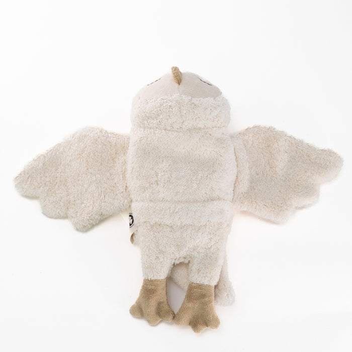 SENGER Cuddly Animal - Small - Snowy Owl - Removable Heat/Cool Pack Natural Organic Soft Toys - Online, Australia