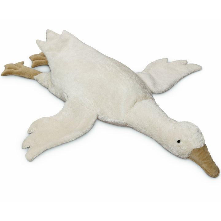 SENGER Cuddly Animal - XL Goose - White - Removable Heat/Cool Pack - Natural Organic Soft Toy - Online, Australia