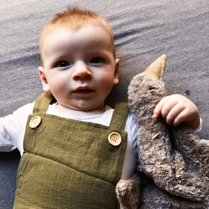 SENGER Cuddly Animal - Goose Small Grey Vegan with removable Heat/Cool Pack, Australia