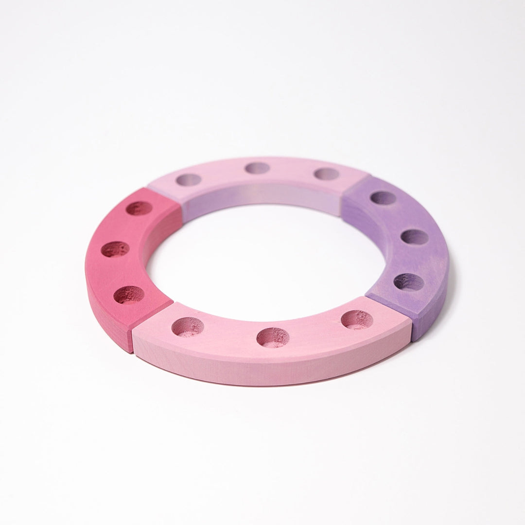 GR-02012 Grimm's Pink & Purple Birthday Ring 12 holes