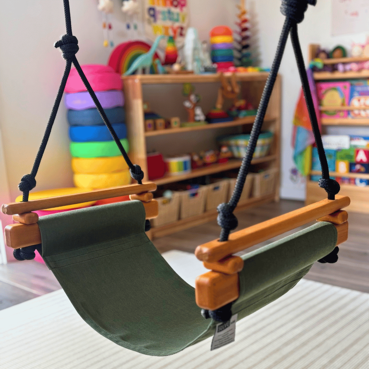 Safety checks and supervision for a Solvej Swing.