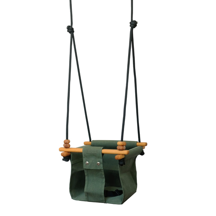 SOLVEJ Convertible Baby & Toddler Swing Autumn Moss Green Colour from Australia