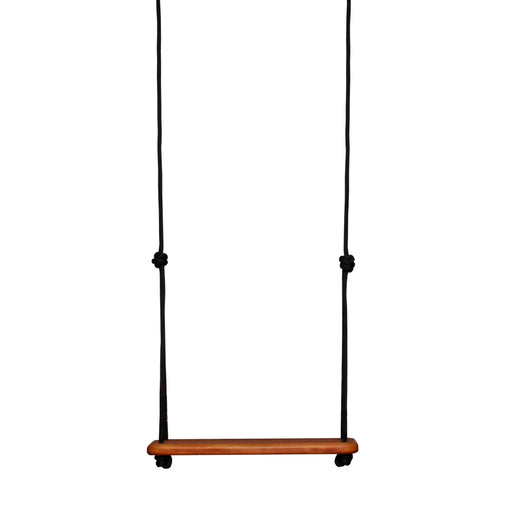 SOLVEJ Traditional Wooden Board Swing with Black Rope from Australia