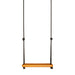 SOLVEJ Traditional Wooden Board Swing with Black Rope from Australia