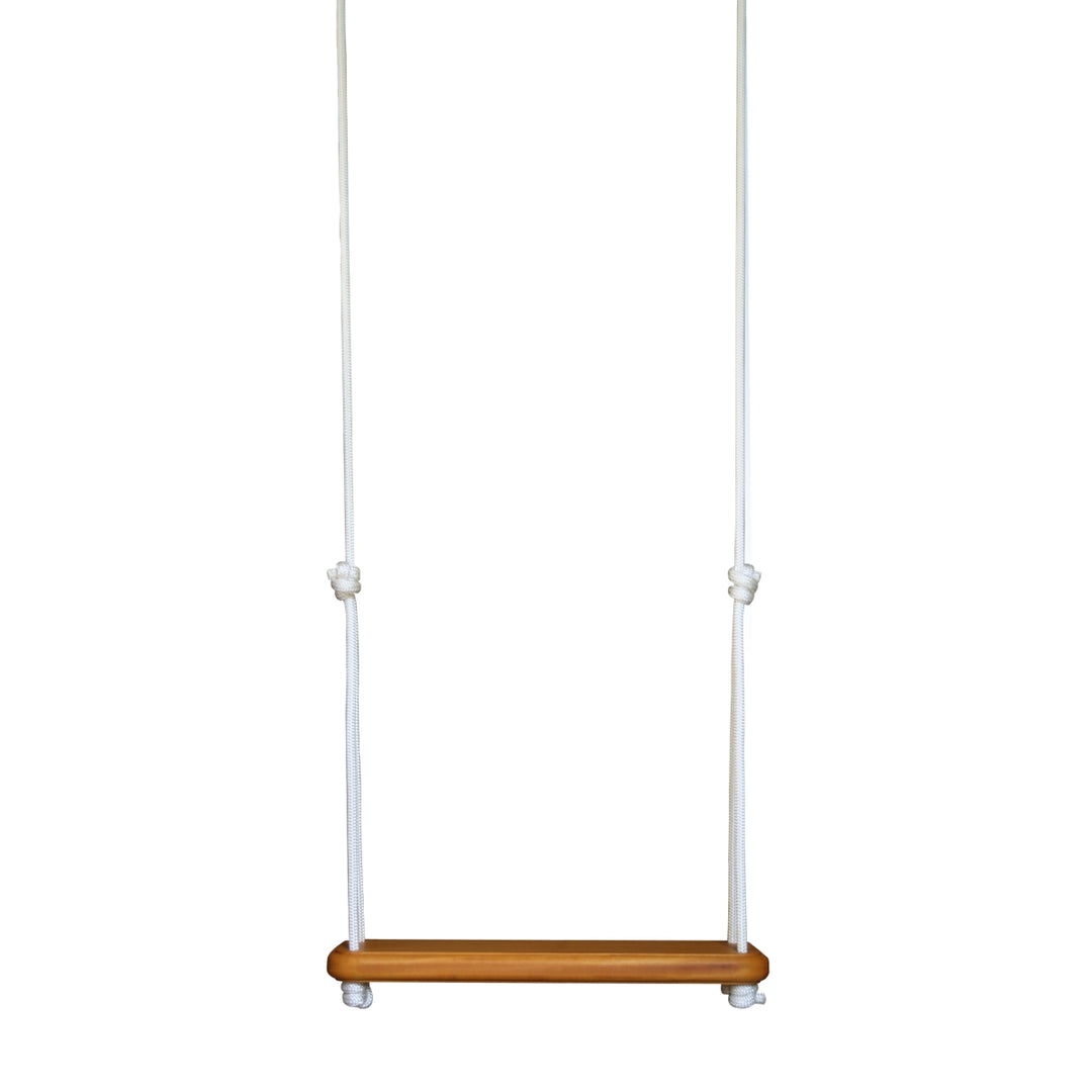 SOLVEJ Wooden Traditional Board Swing with White Rope from Australia