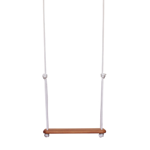 SOLVEJ Wooden Traditional Board Swing with White Rope from Australia