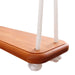 Detailed, close up view of the SOLVEJ Traditional Swing wooden board seat with profiled, rounded edges and White Rope from Australia