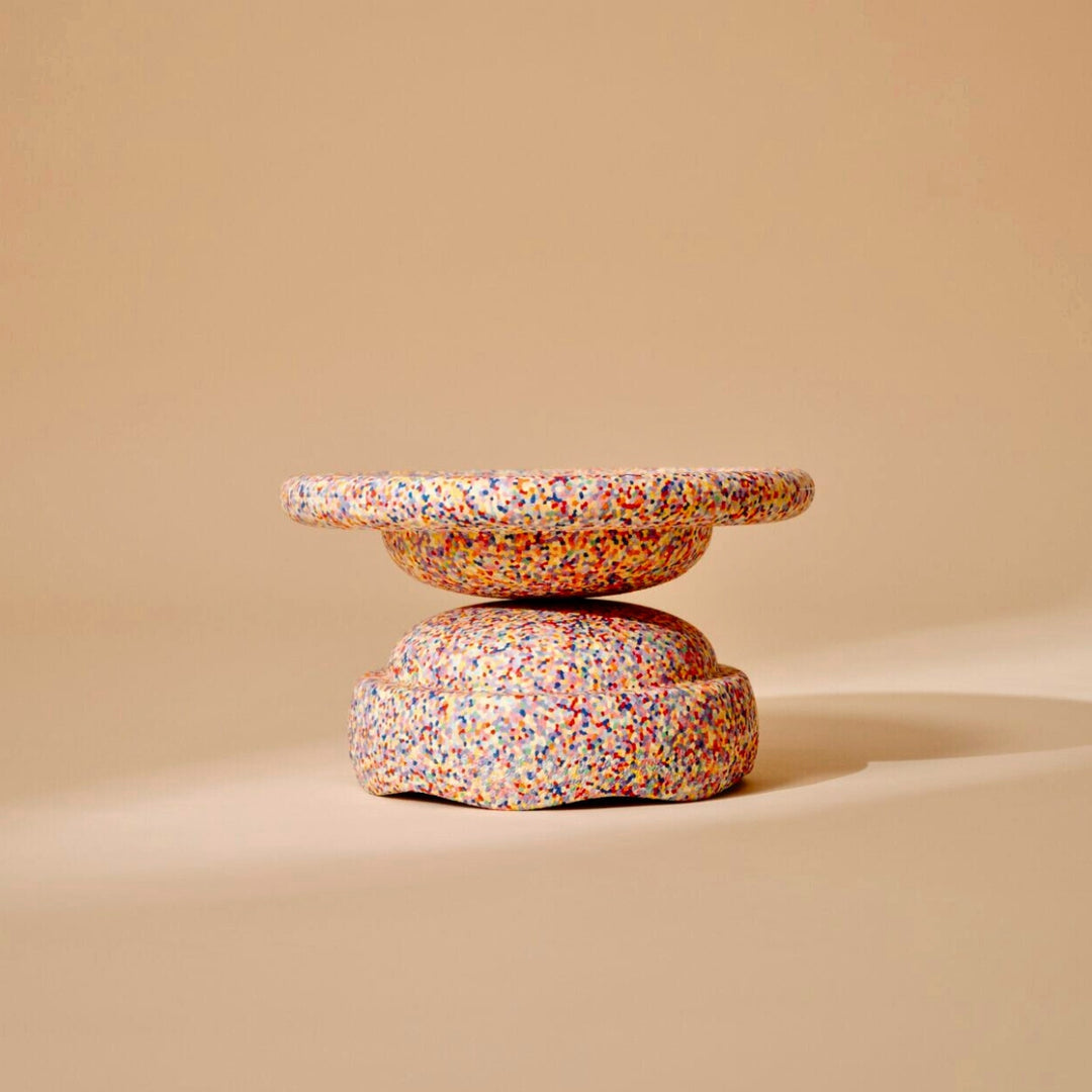 Stapelstein Balance Stepping Stones - Original + Board Combination, Set of 2, Confetti from Australia