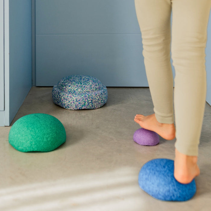 Stapelstein Balance Stepping Stones Original + Inside Combination, Set of 4, Cool from Australia