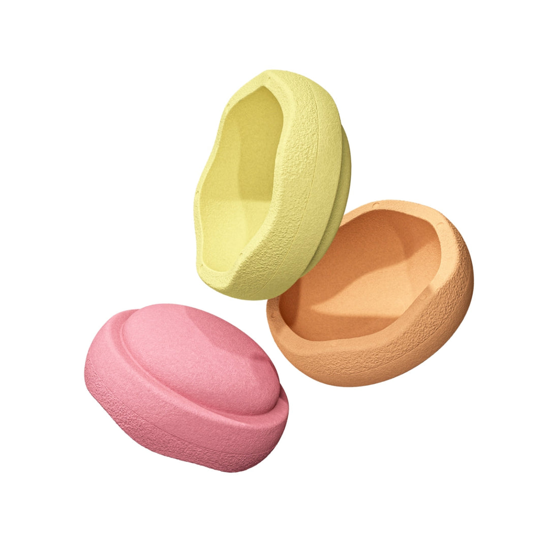 Stapelstein Balance Stepping Stones Original, Set of 3, Warm Pastel from Australia