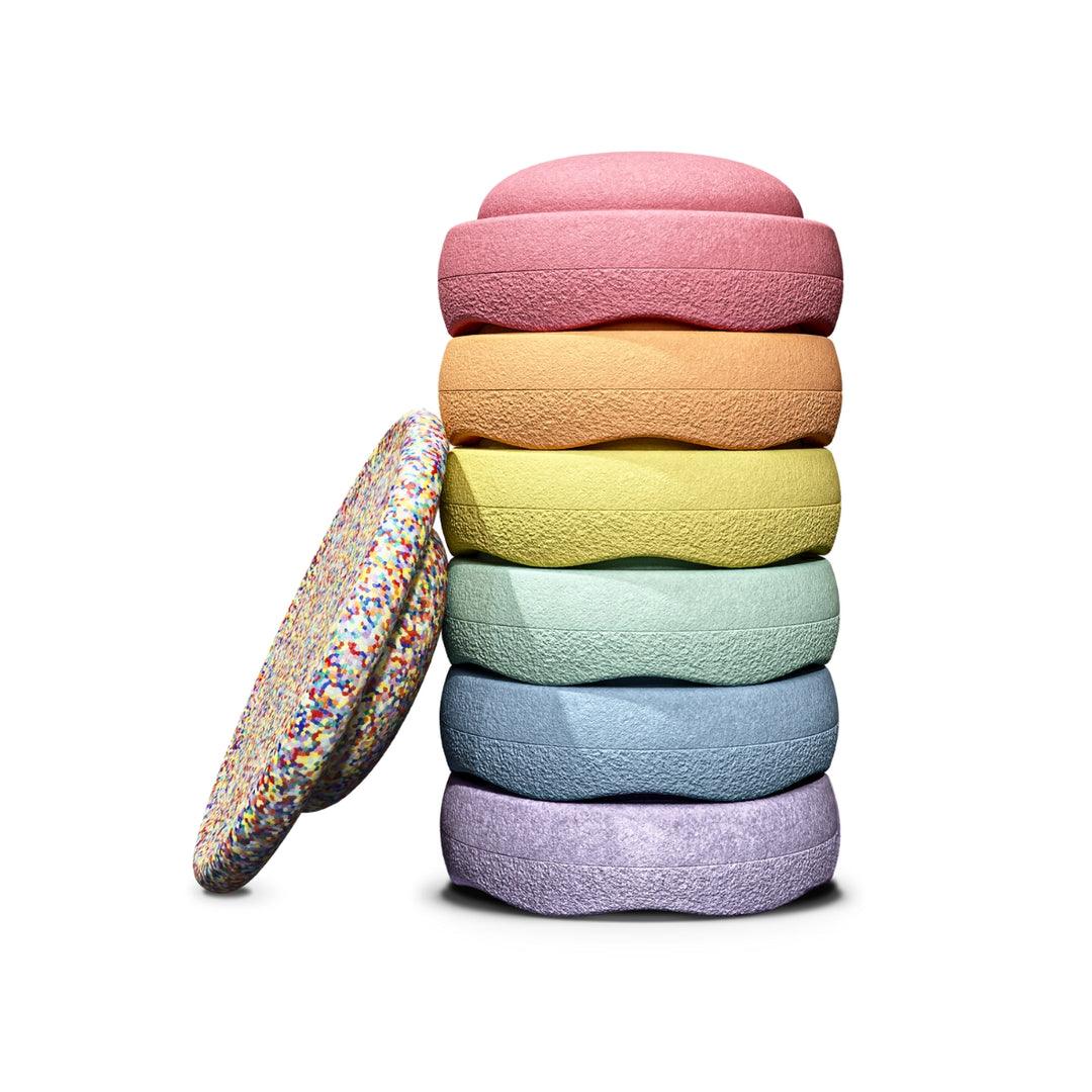 Stapelstein Balance Stepping Stones Rainbow Bundled Set from Australia