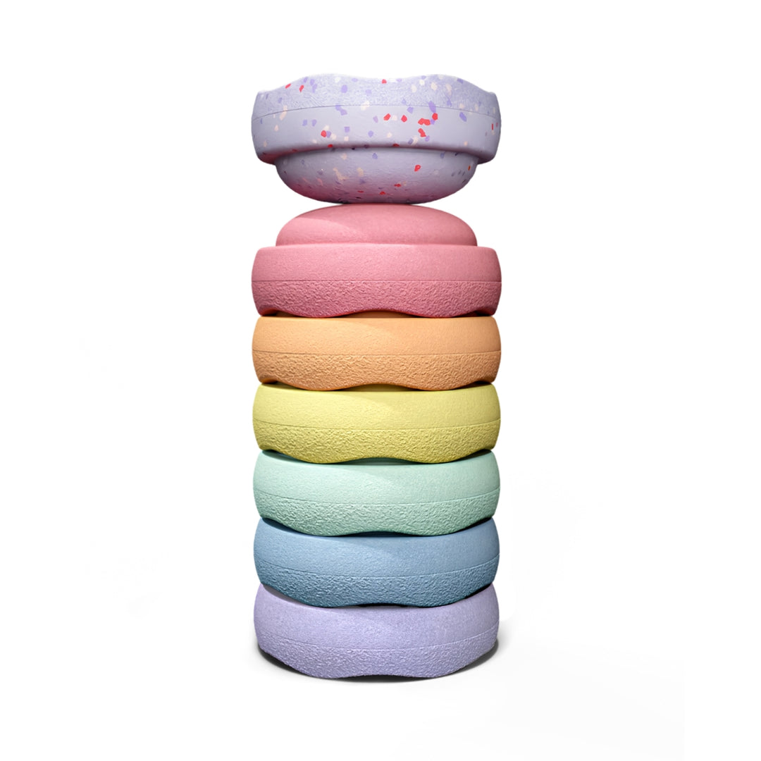 Stapelstein® Winter Special Mini Rainbow Set - Pastel - Limited Edition, Australia
