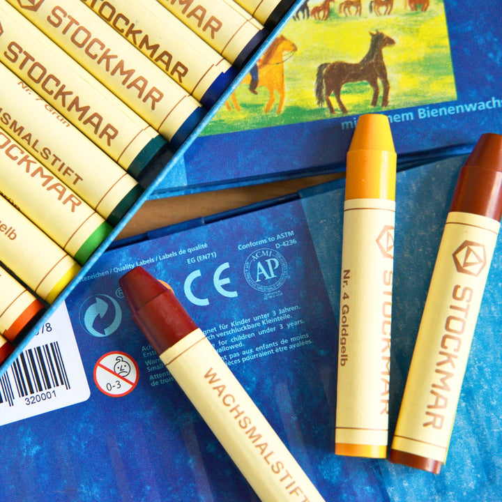 STOCKMAR Wax Stick Crayons 12 Sticks in Cardboard Box, Australia