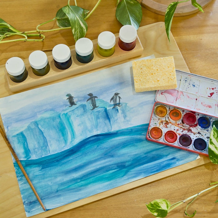 STOCKMAR Watercolour Paint Set in Tin 12 Opaque Colours, Australia