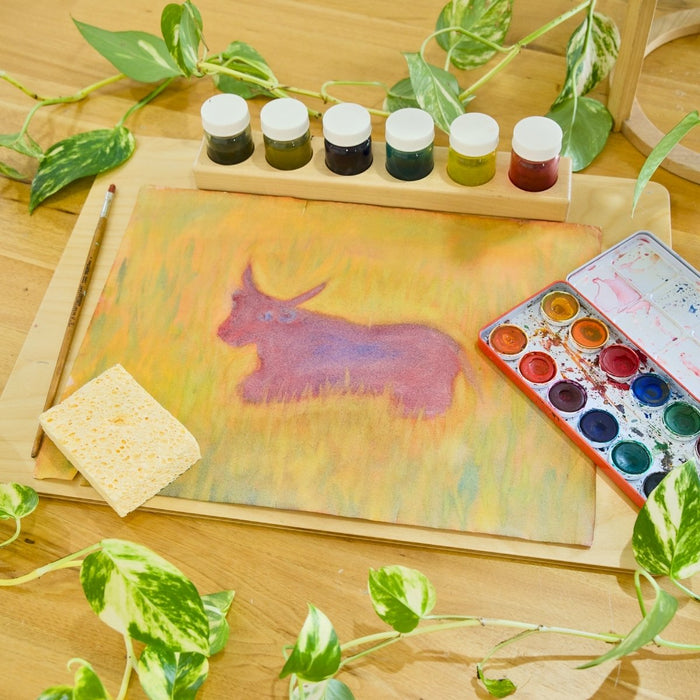 STOCKMAR Watercolour Paint Set in Tin 12 Opaque Colours, Australia