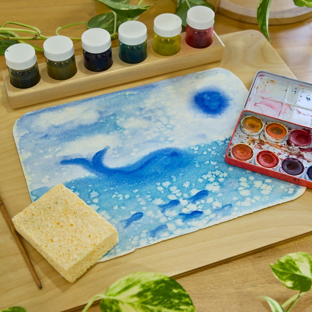 STOCKMAR Watercolour Paint Set in Tin 12 Opaque Colours, Australia