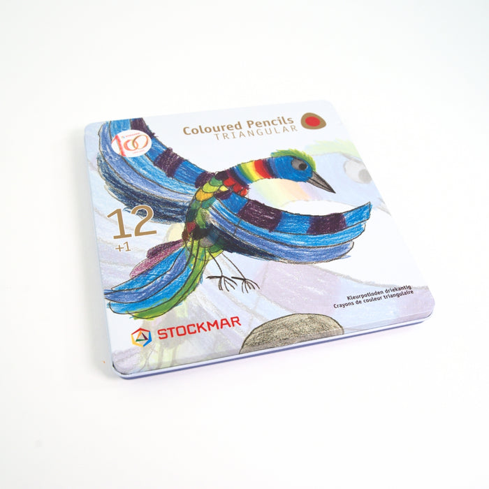 85093112 STOCKMAR Coloured Pencils Triangular in Tin 12+1
