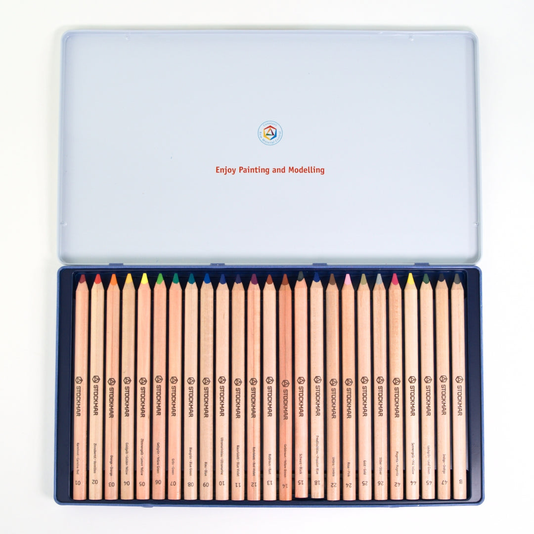 85093118 STOCKMAR Coloured Pencils Triangular in Tin 18+1