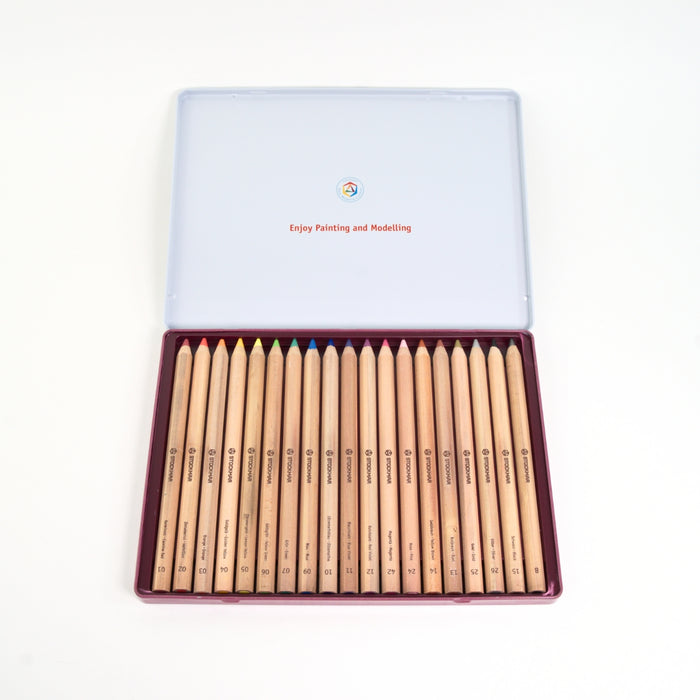 85094118 STOCKMAR Coloured Pencils Hexagonal in Tin 18+1