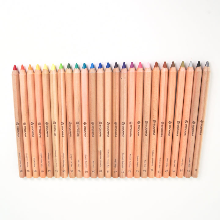 85094124 STOCKMAR Coloured Pencils Hexagonal in Tin 24+1