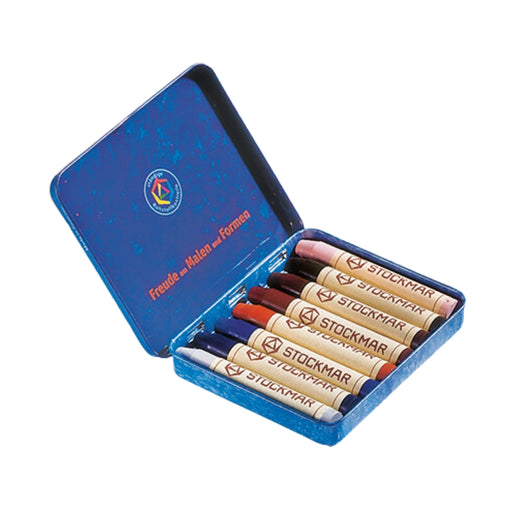 85032100 STOCKMAR Wax Stick Crayons - 8 Sticks in Tin, Supplementary Set 1