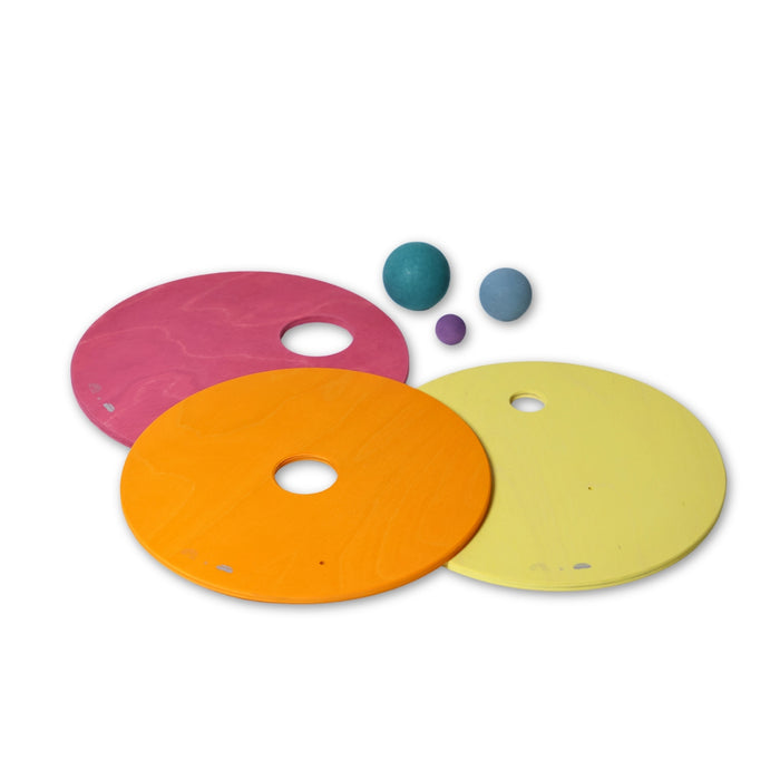 Grimm's Ball and Disc Set for Stapelstein - Warm Pastel from Australia