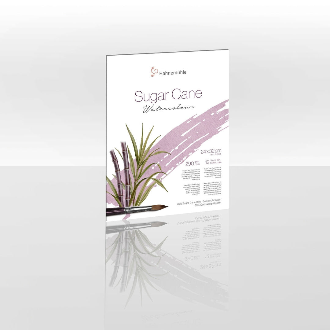 Sugar Cane Watercolour Paper Pad 290sm - 12 sheets - A4 or 24x32cm, Australia