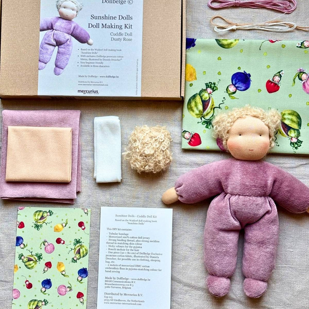 Sunshine Waldorf Doll Making Kit - Dusty Rose - Mercurius Australia, Online