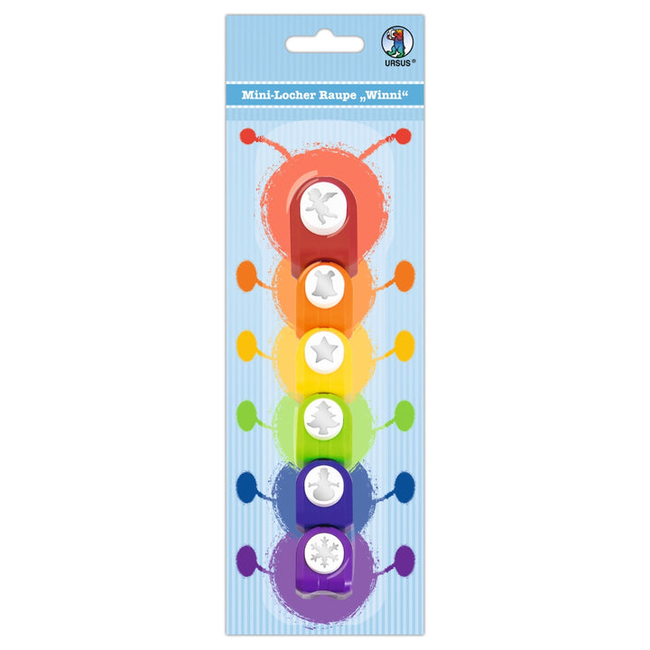 URSUS Arts & Crafts Mini Punch, Set of 5 Caterpillar Winni from Australia
