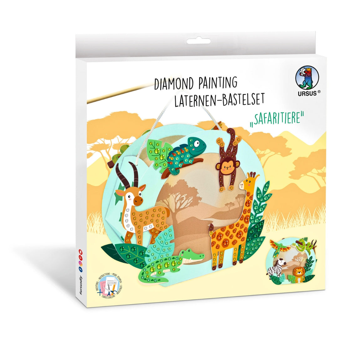 URSUS Diamond Painting Paper Lantern Kit - Safari Animals - Paper Products, Online - Australia