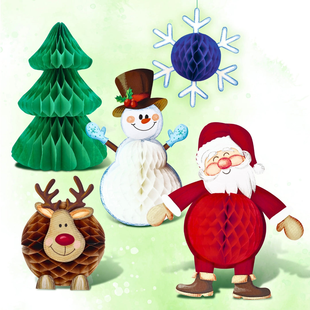 URSUS Honeycomb Paper - Set of 6 - Christmas - Paper Products, Online - Australia