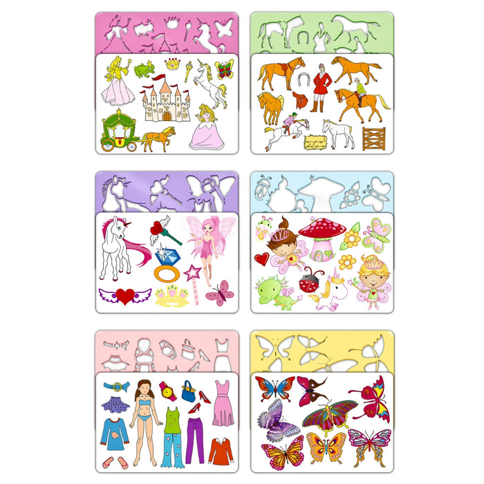 URSUS Painting Stencils - Set of 6 - Fairytale - Paper Products, Online - Australia